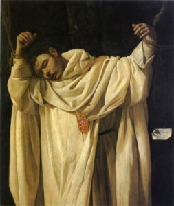 Francisco de ZurbarÃ nSan Serapione, 1628olio su tela, cm 120 x 102